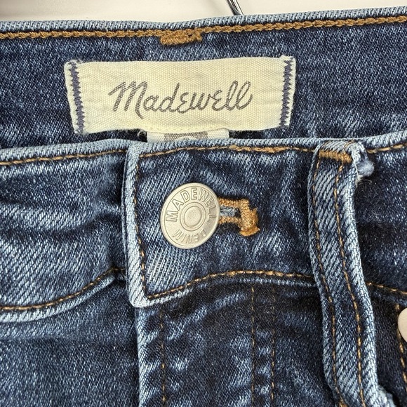 MADEWELL The Perfect Vintage Straight Jean High Rise Blue Stretch Denim Size 25 - Picture 4 of 7